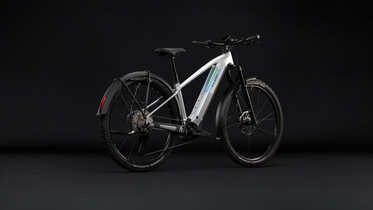 CUBE REACTION HYBRID SLX 800 FE HARDTAIL eMTB BIKE 2027 PLATINUM 'N' REFLEX