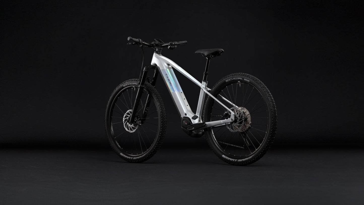 CUBE REACTION HYBRID SLX 800 HARDTAIL eMTB BIKE 2027 PLATINUM 'N' REFLEX