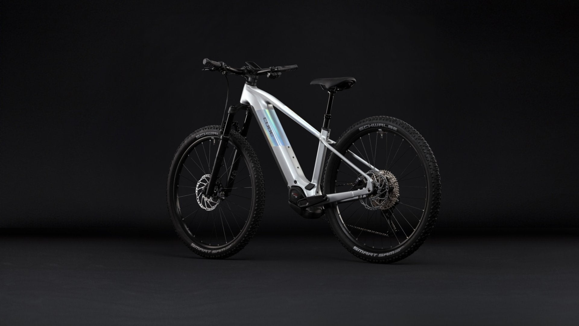 CUBE REACTION HYBRID SLX 800 HARDTAIL eMTB BIKE 2027 PLATINUM 'N' REFLEX