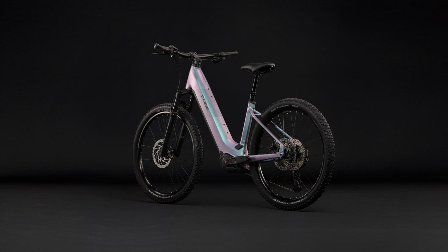 CUBE REACTION HYBRID PRO 800 HARDTAIL eMTB BIKE 2027 POLARLIGHT 'N' BLACK (EASY ENTRY)