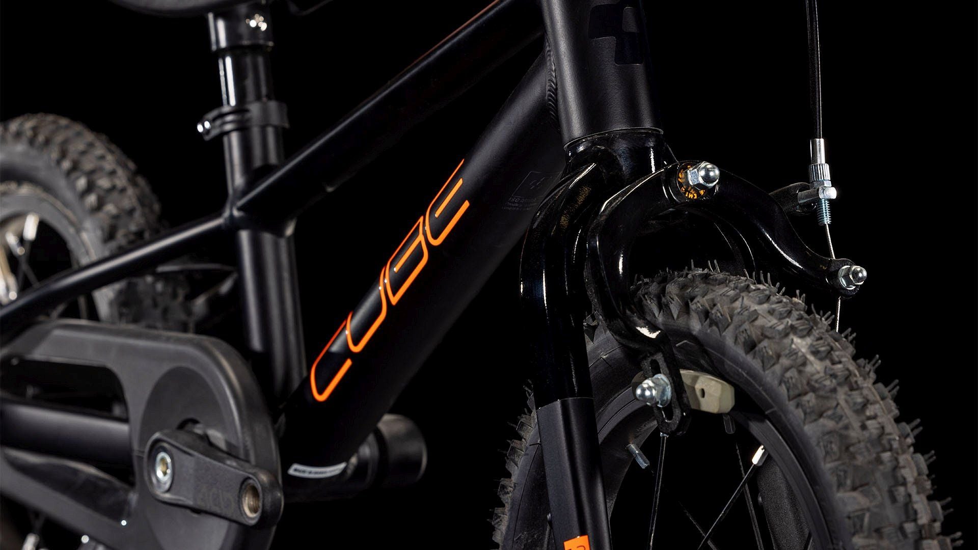 CUBE NUMOVE 120 RT KID'S MTB BIKE 2025 BLACK' N 'ORANGE