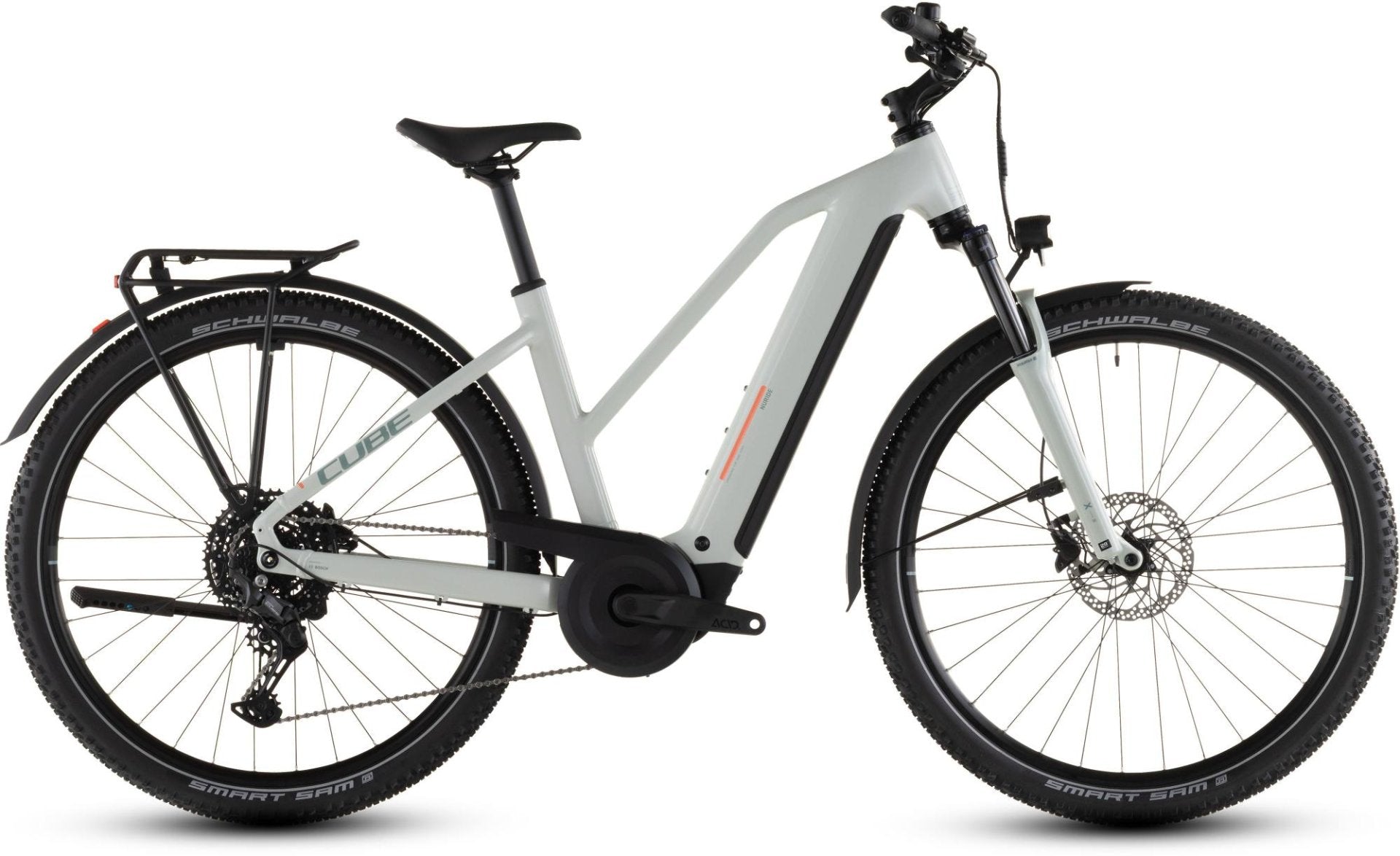CUBE NURIDE HYBRID PERFORMANCE 600 TRAPEZE eTREKKING BIKE 2026 DESERTSTONE' N 'GREY