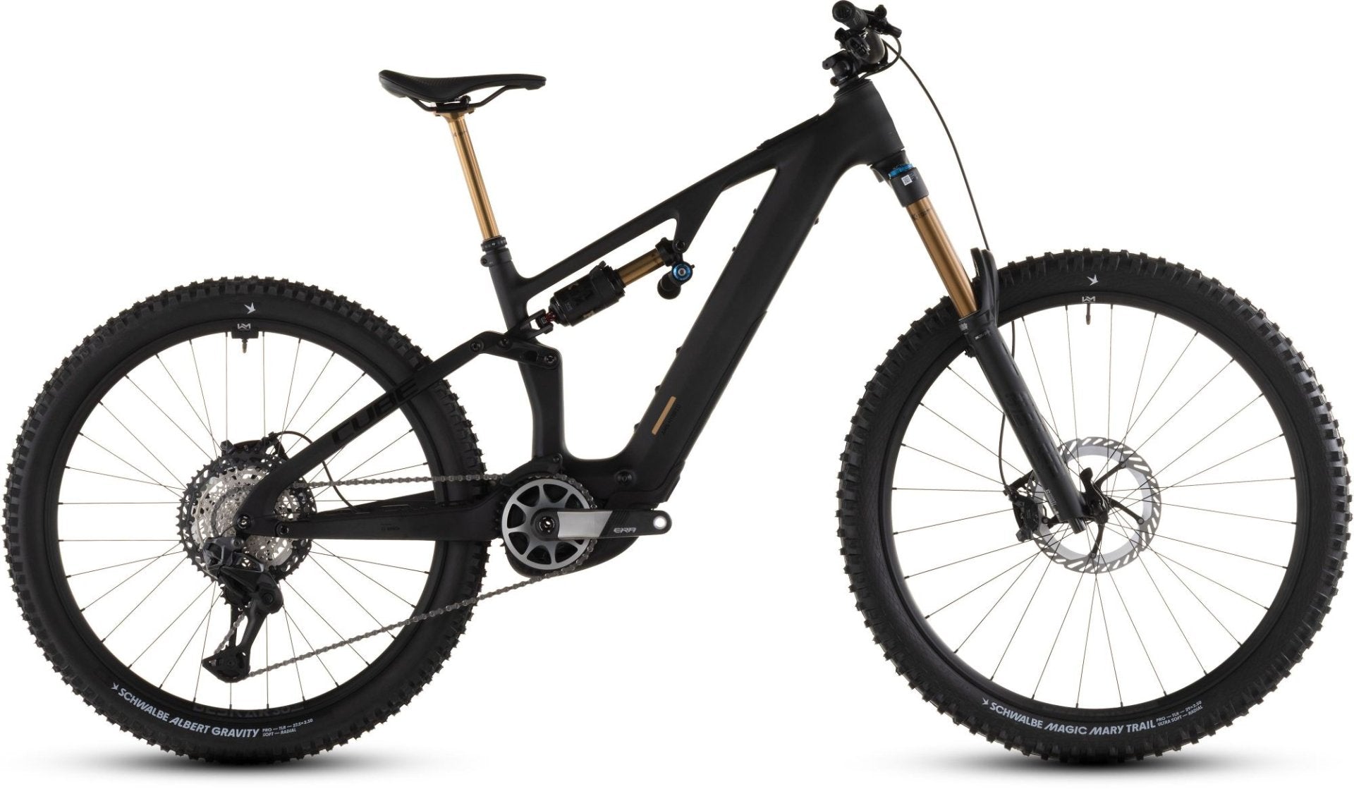 CUBE AMS HYBRID ONE77 C:62 AT 600X eMTB BIKE 2026 CARBON' N 'GOLD