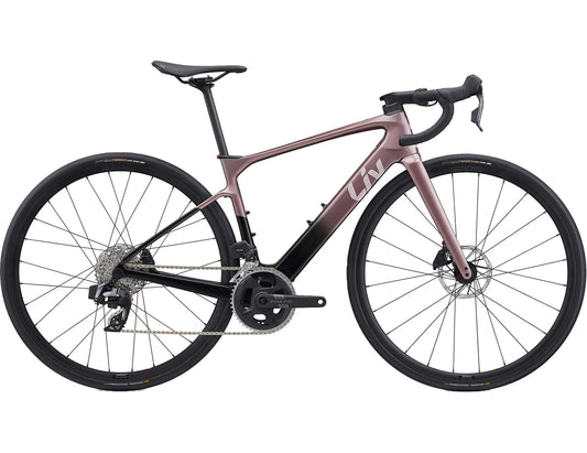GIANT LIV AVAIL ADVANCED E+ ELITE 2 eROAD BIKE 2026 DREAMY IRON ROUGE/CARBON SMOKE