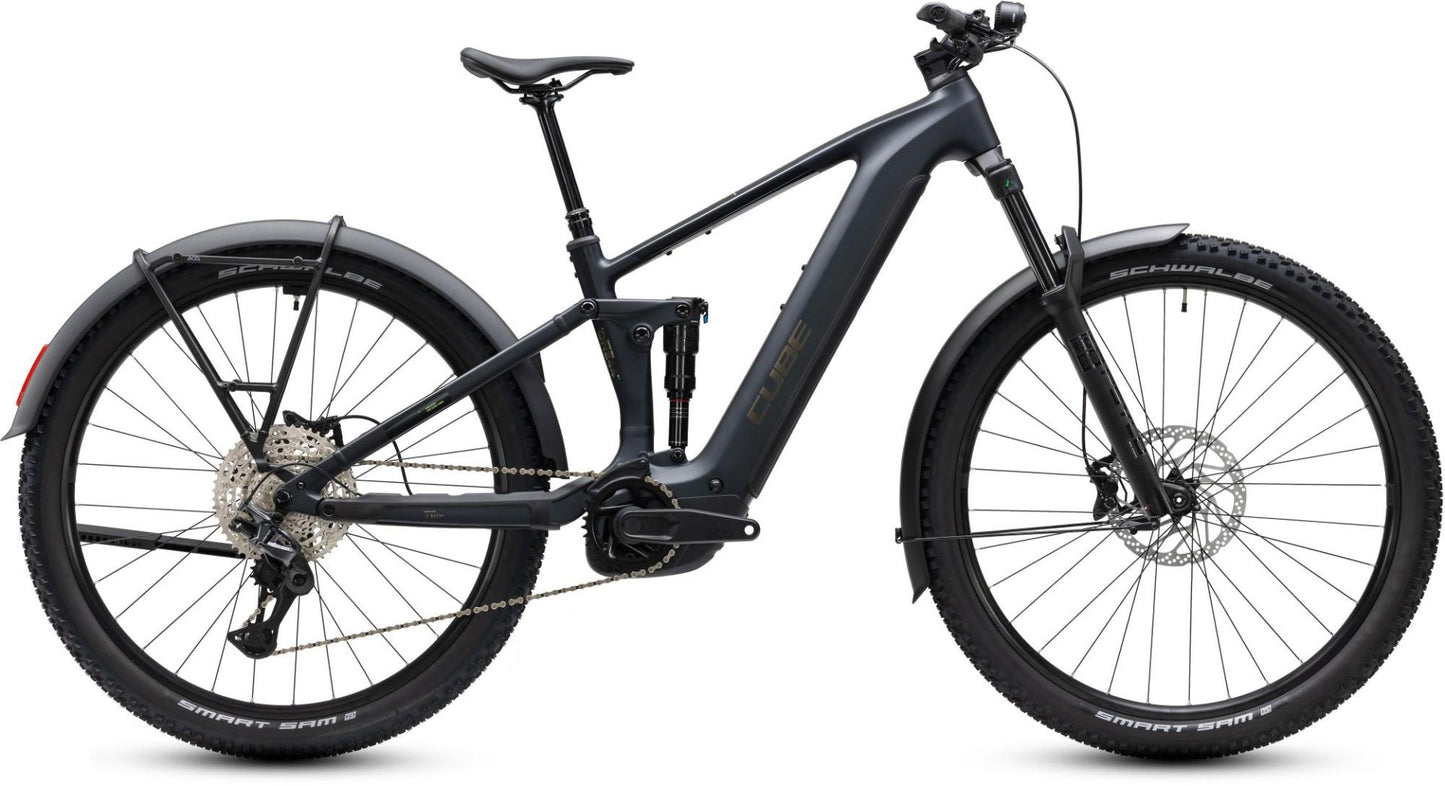 CUBE STEREO HYBRID ONE44 ELECTRIC MTB BIKE 2027 COAL 'N' BLACK