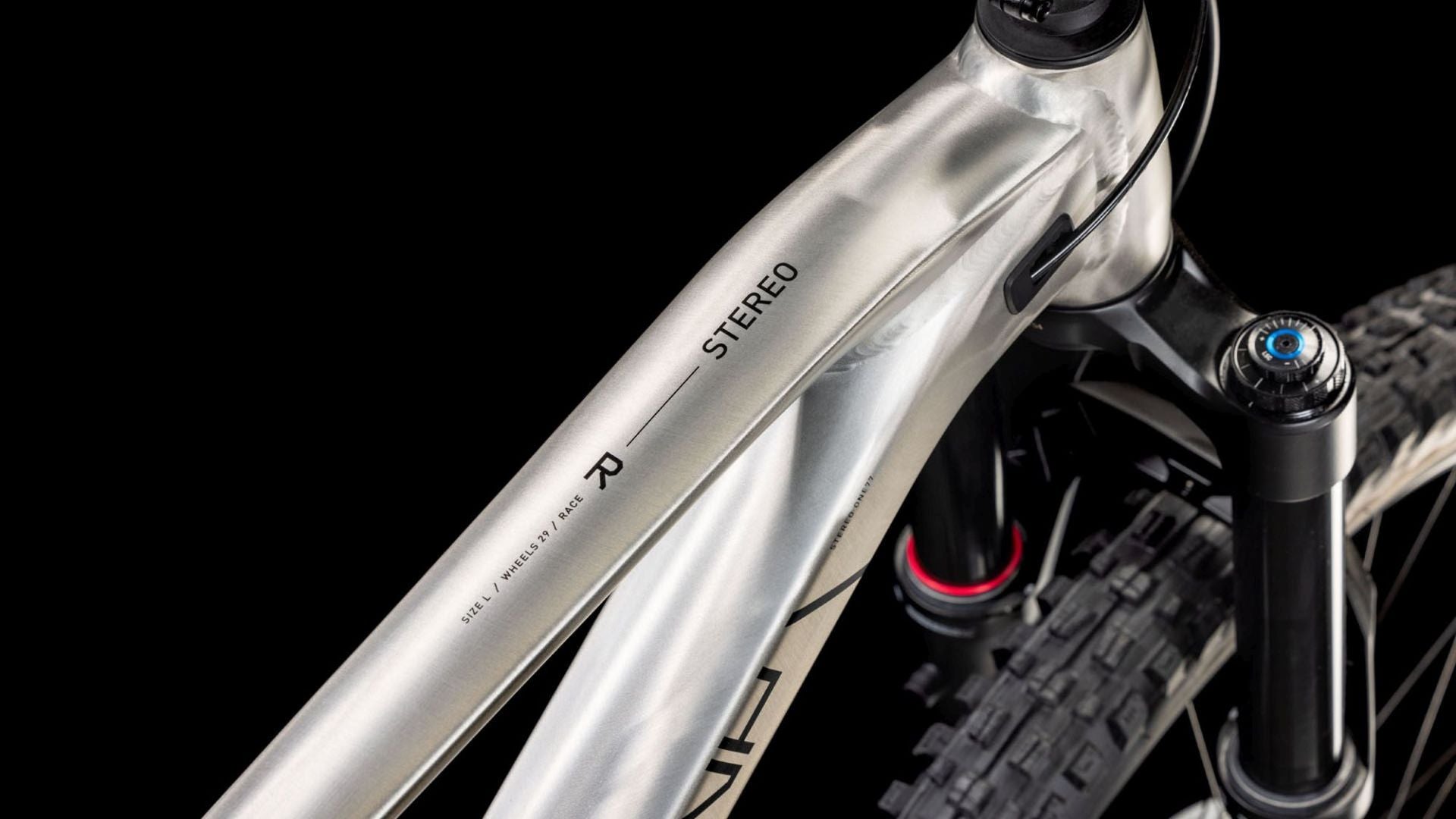 CUBE STEREO ONE77 RACE 29 MTB BIKE 2025 RAWMETAL' N 'BLACK