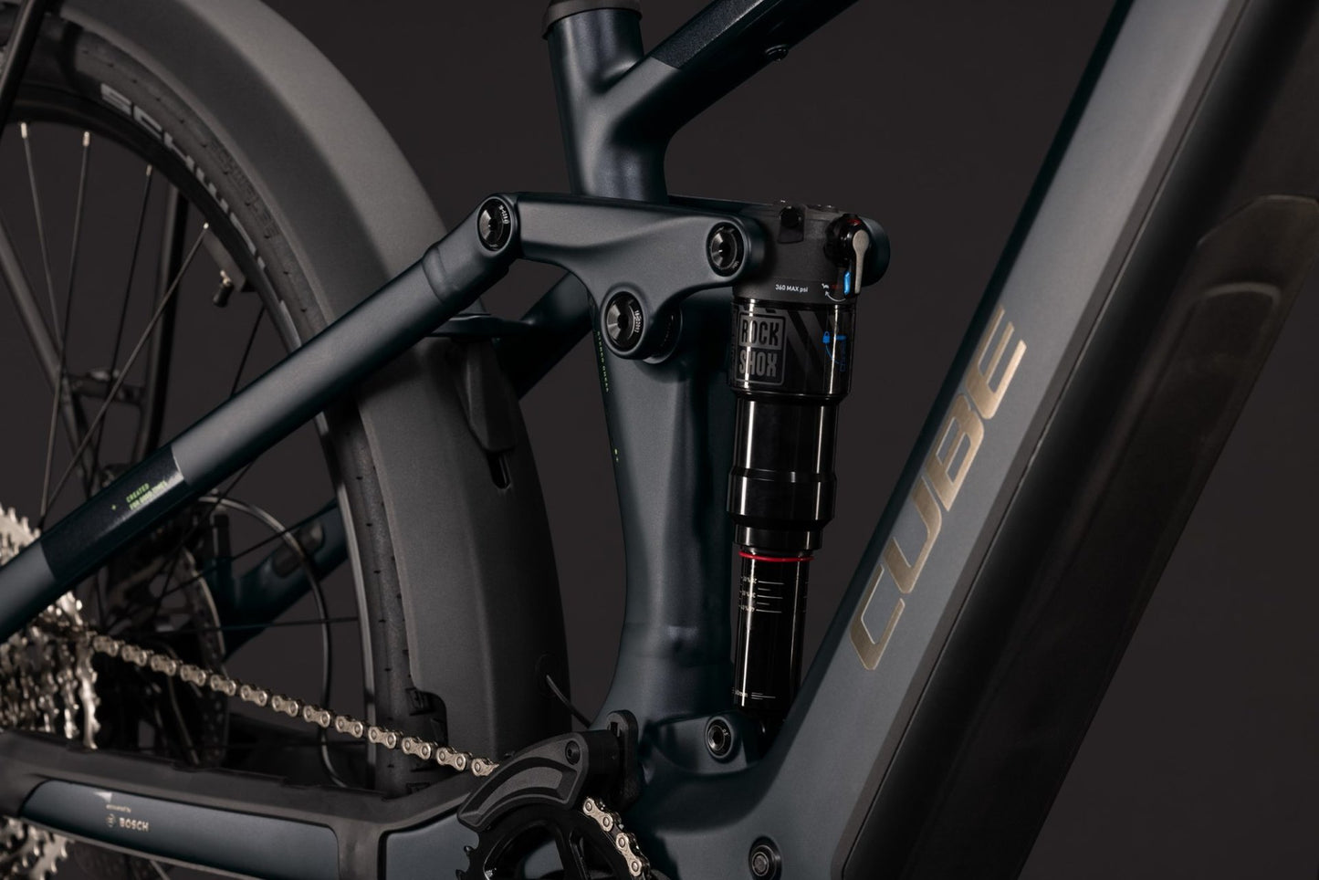 CUBE STEREO HYBRID ONE44 ELECTRIC MTB BIKE 2027 COAL 'N' BLACK