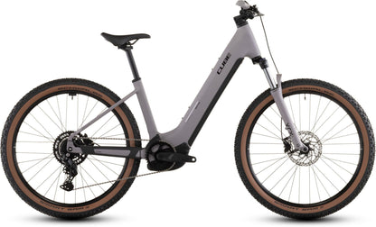CUBE REACTION HYBRID PERFORMANCE 600 EASY ENTRY eMTB BIKE 2026 PLUMGREY' N 'BLACK