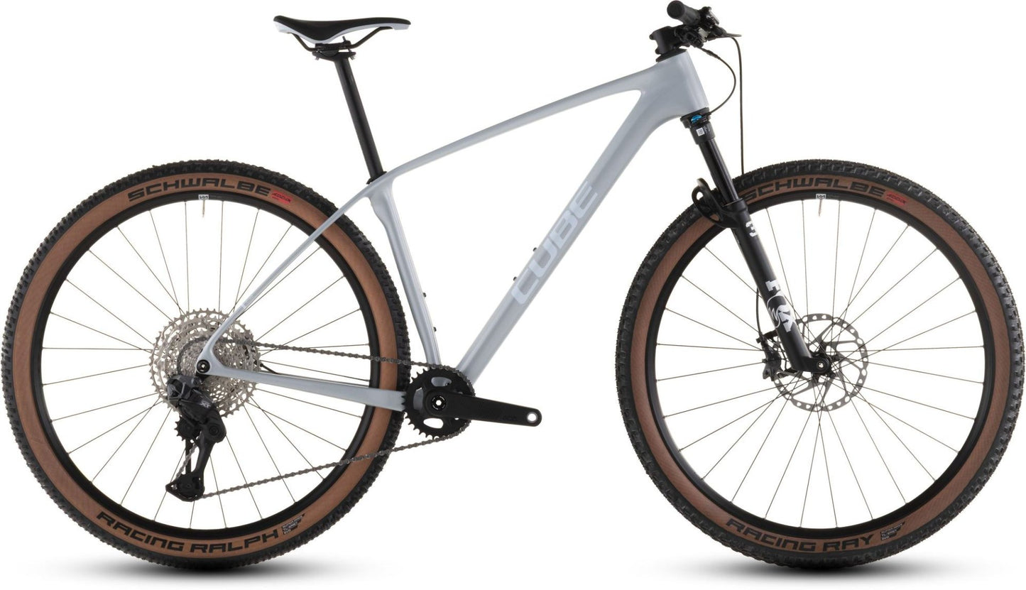 CUBE REACTION C:62 RACE HARDTAIL MTB BIKE 2026 FOGGREY' N 'WHITE