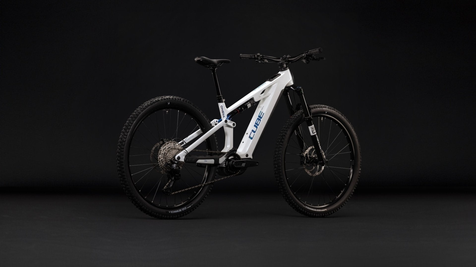 CUBE STEREO HYBRID ONE44 HPC PRO 800 eMTB BIKE 2027 METALLICWHITE 'N' BLUE