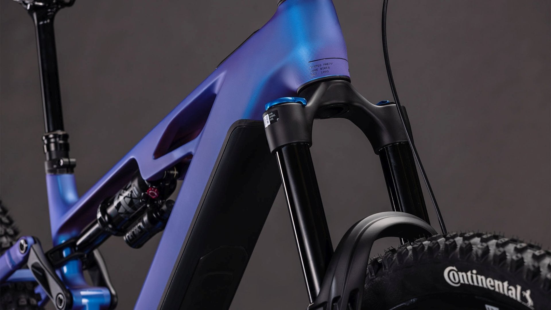 CUBE STEREO HYBRID ONE77 HPC SLX 800 eMTB BIKE 2026 BLUEIRIS' N 'BLACK