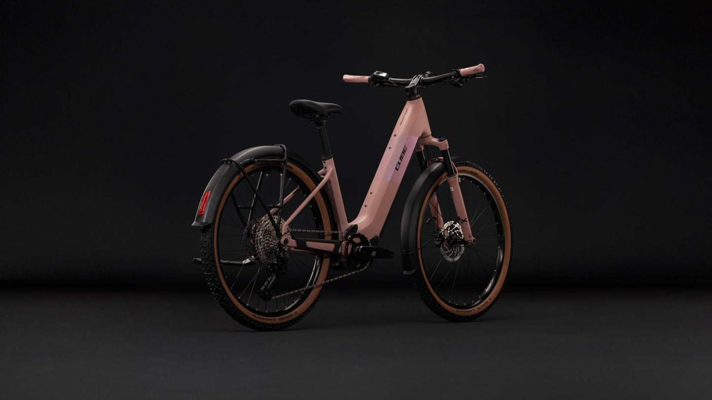 CUBE REACTION HYBRID PERFORMANCE 720 FE HARDTAIL eMTB BIKE 2027 RUBY 'N' BLACK (EASY ENTRY)