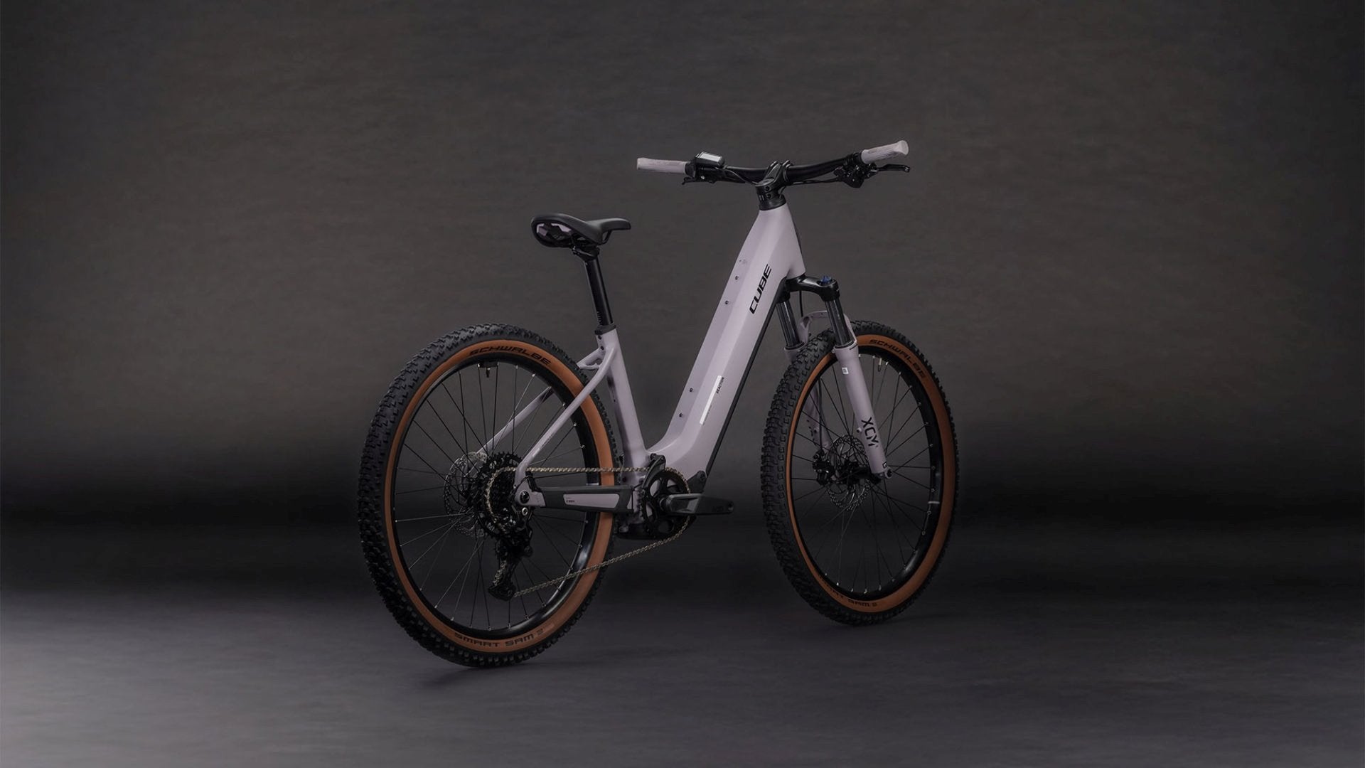 CUBE REACTION HYBRID PERFORMANCE 600 EASY ENTRY eMTB BIKE 2026 PLUMGREY' N 'BLACK