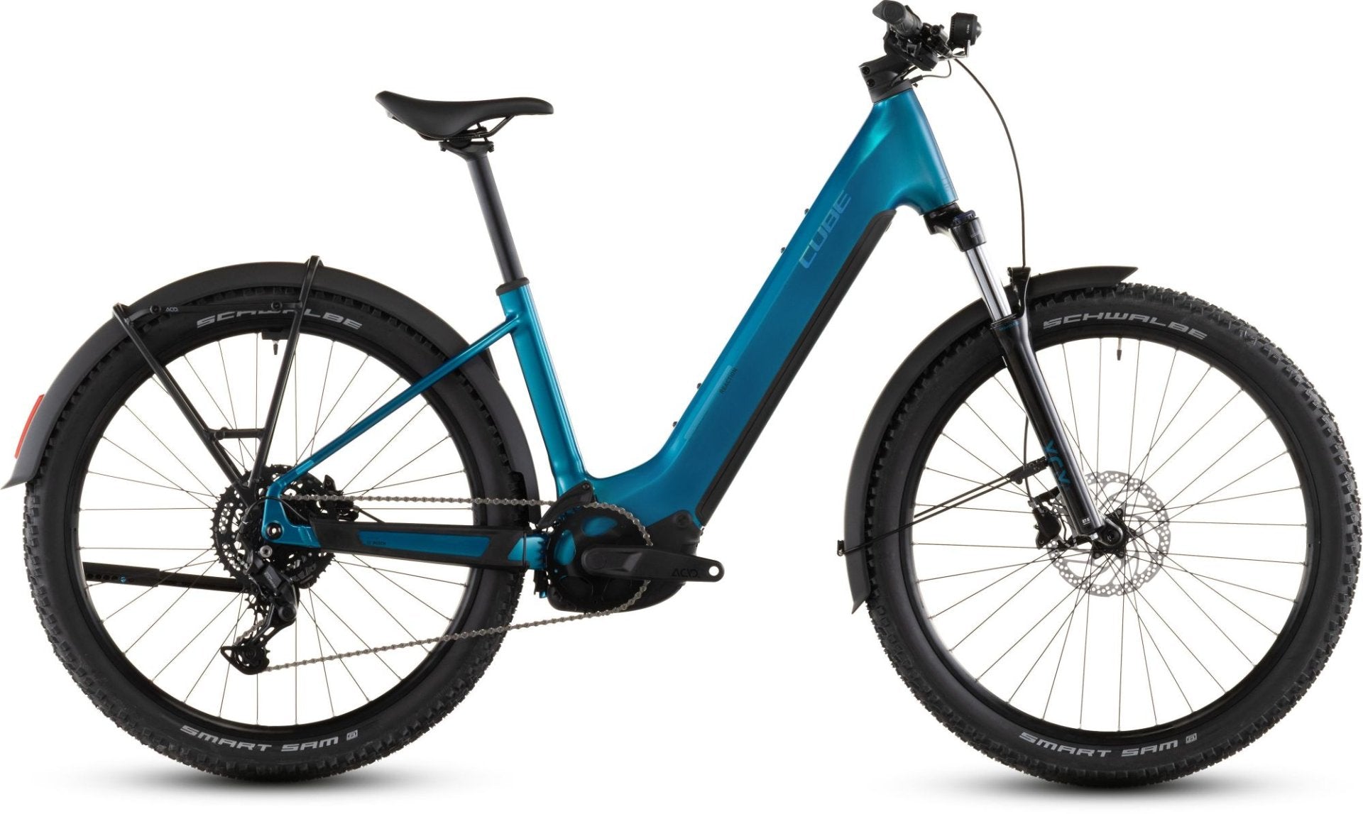 CUBE REACTION HYBRID PERFORMANCE 600 FE EASY ENTRY eMTB BIKE 2026 ELECTRICBLUE' N 'DAZZLE