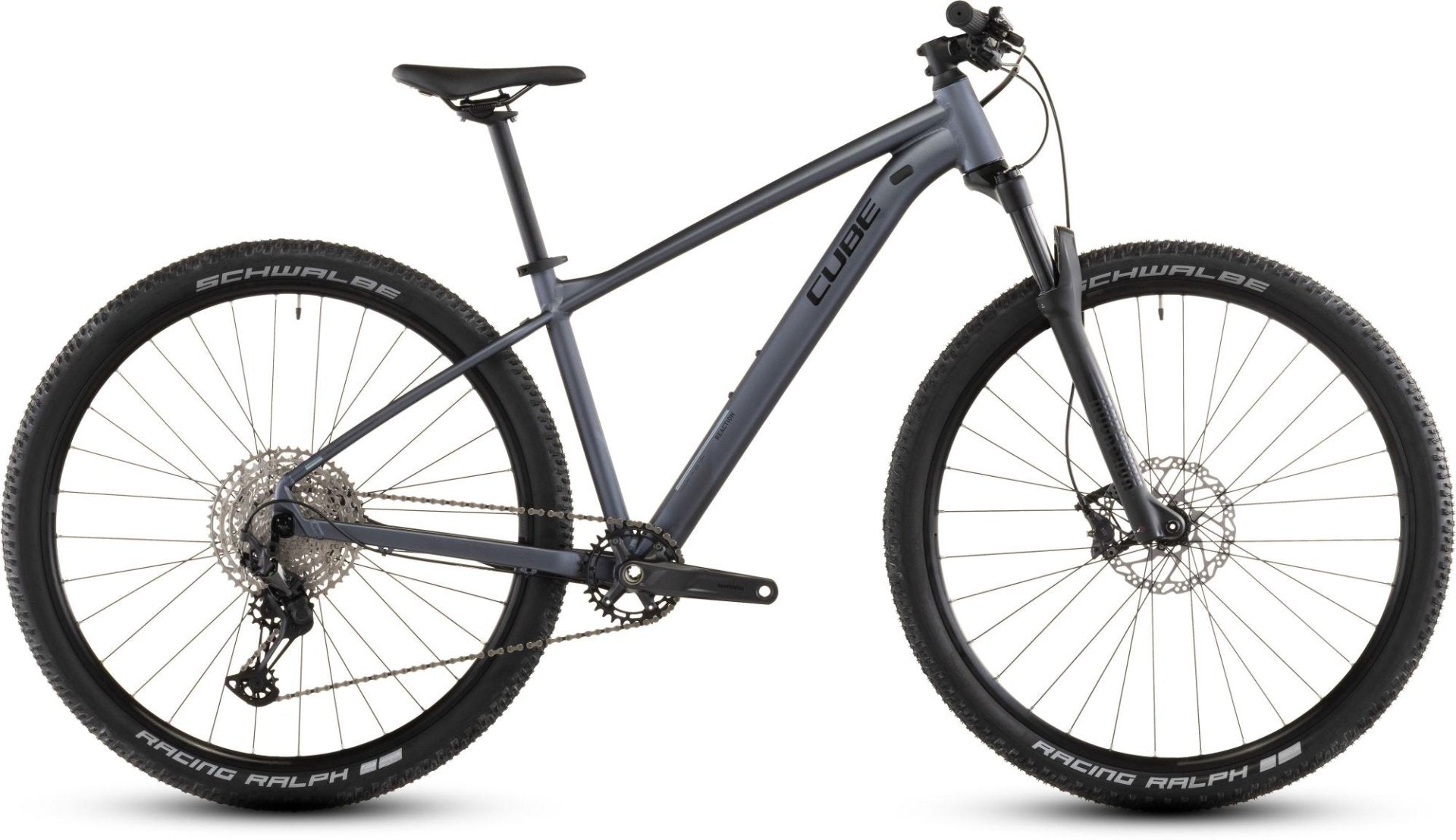 CUBE REACTION SLX HARDTAIL MTB BIKE 2026 METALICGREY' N 'BLACK