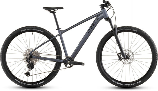 CUBE REACTION SLX HARDTAIL MTB BIKE 2026 METALICGREY' N 'BLACK