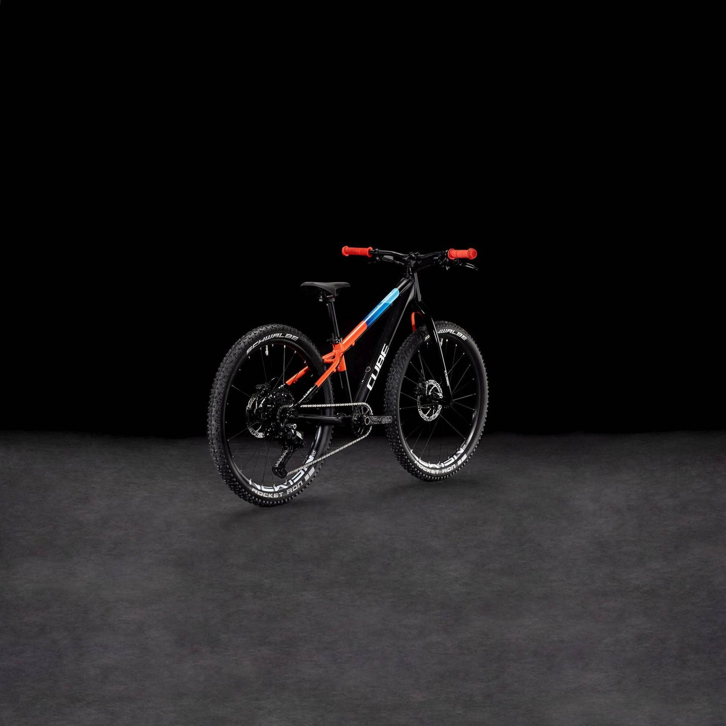 CUBE REACTION 240 PRO KID'S MTB BIKE 2026 BLACK' N 'BLUE' N 'RED
