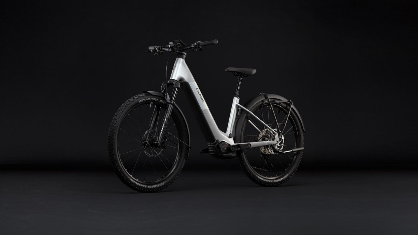 CUBE REACTION HYBRID SLX 800 FE HARDTAIL eMTB BIKE 2027 PLATINUM 'N' REFLEX (EASY ENTRY)