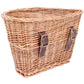 M PART D SHAPED BASKET WITH LEATHER STRAPS