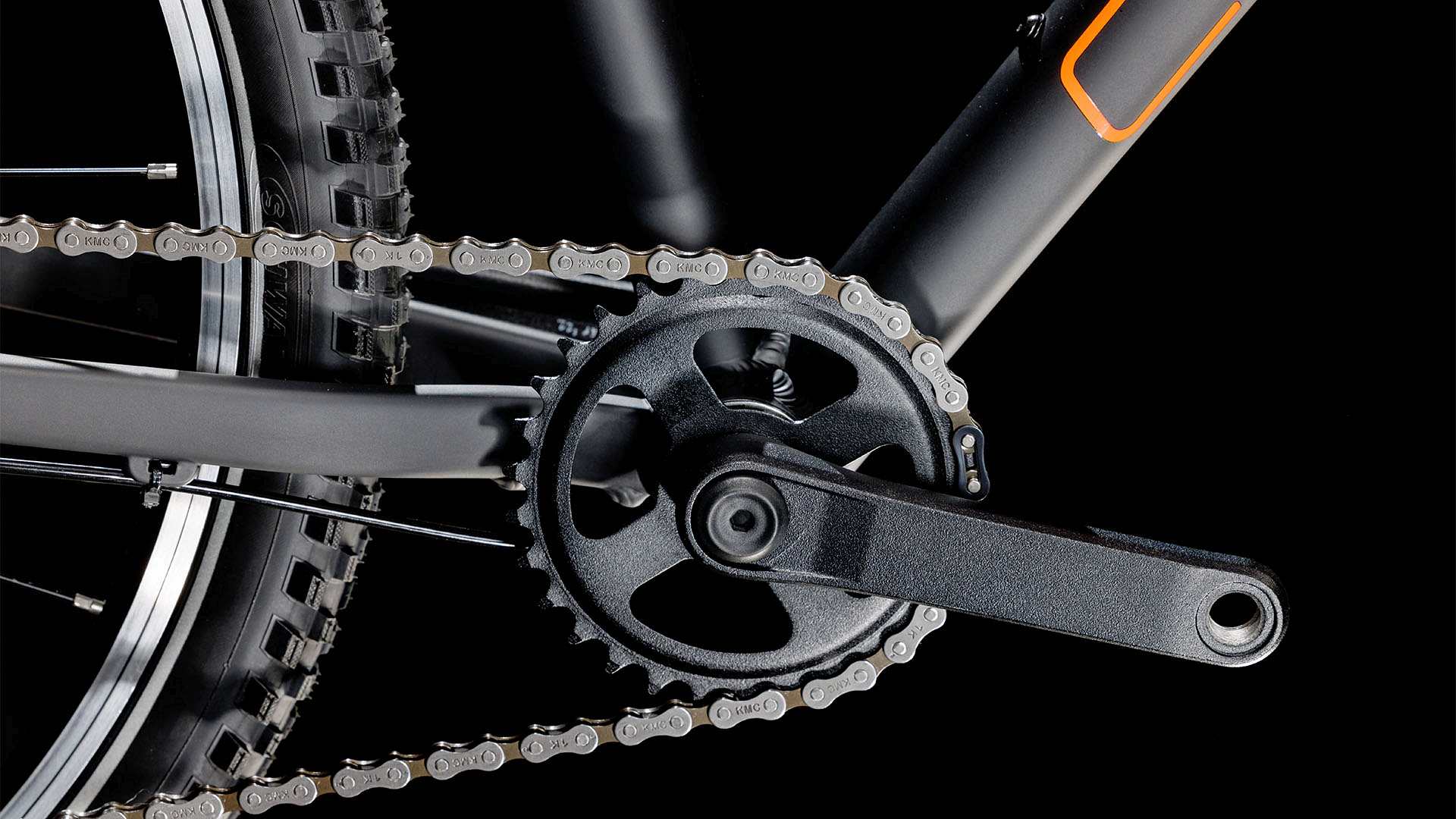 CUBE NUMOVE 240 KID'S MTB BIKE 2025 BLACK' N 'ORANGE