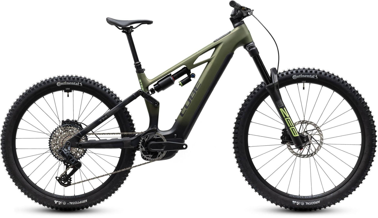 CUBE STEREO HYBRID ONE77 HPC TM 800 eMTB BIKE 2027 REEDGREEN 'N' GILLS
