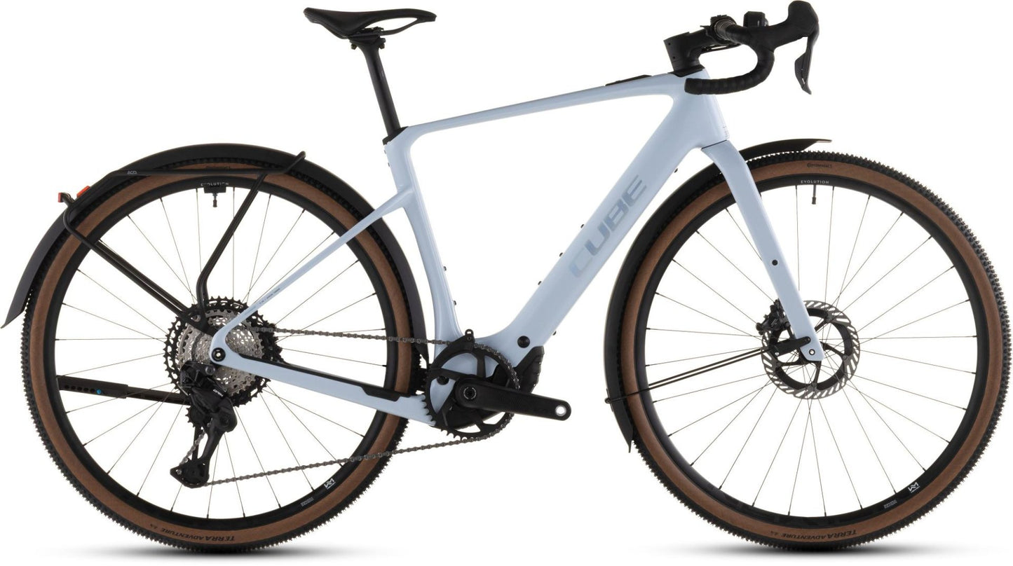 CUBE NUROAD HYBRID C:62 SLX 400X FE eGRAVEL BIKE 2026 ICEBLUE' N 'PRISM
