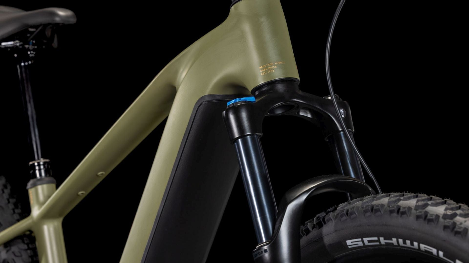 CUBE REACTION HYBRID PRO 800 eMTB BIKE 2025 DUSTYOLIVE' N 'GOLD