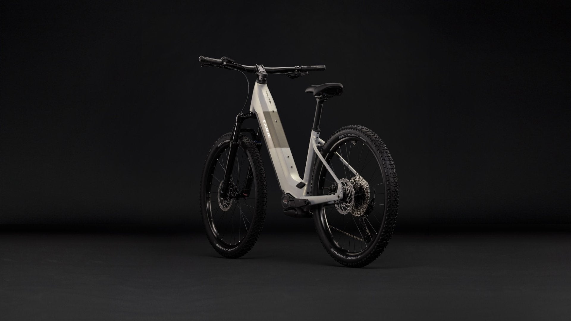 CUBE REACTION HYBRID ONE 720 HARDTAIL eMTB BIKE 2027 PEARLSILVER 'N' CHROME (EASY ENTRY)