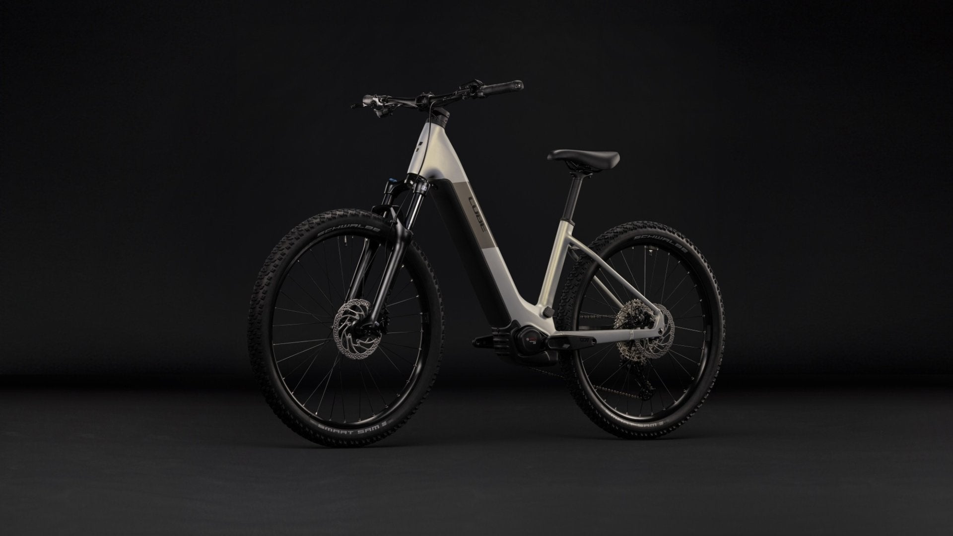 CUBE REACTION HYBRID ONE 720 HARDTAIL eMTB BIKE 2027 PEARLSILVER 'N' CHROME (EASY ENTRY)