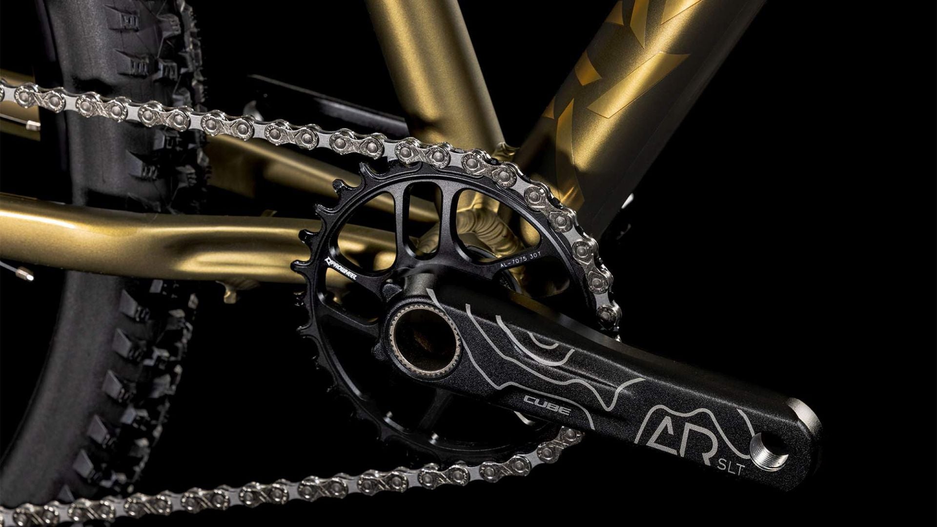 CUBE REACTION 240 TM KID'S MTB BIKE 2026 GOLDENLIME' N 'BLACK