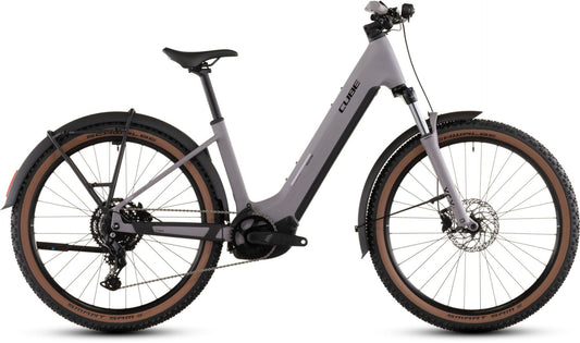 CUBE REACTION HYBRID PERFORMANCE 600 FE EASY ENTRY eMTB BIKE 2026 PLUMGREYE' N 'BLACK