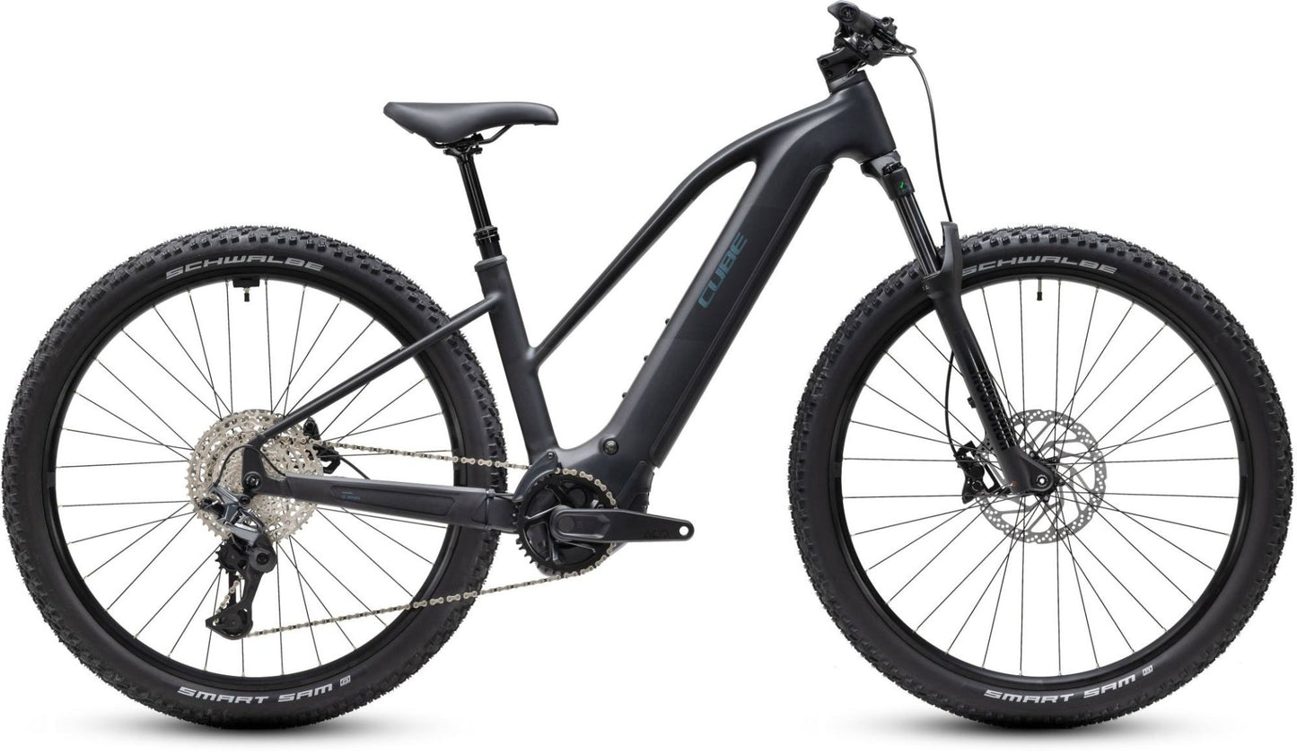 CUBE REACTION HYBRID PRO 800 HARDTAIL eMTB BIKE 2027 SILVERDUST 'N' PRISM (TRAPEZE)