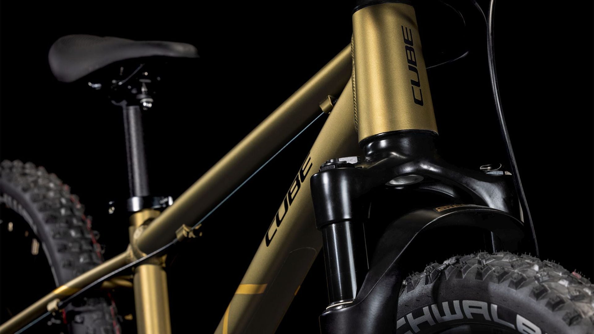 CUBE REACTION 200 TM KID'S MTB BIKE 2026 GOLDENLIME' N 'BLACK