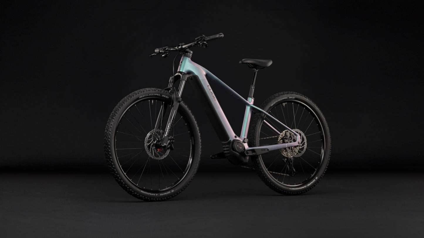 CUBE REACTION HYBRID PRO 800 HARDTAIL eMTB BIKE 2027 POLARLIGHT 'N' BLACK