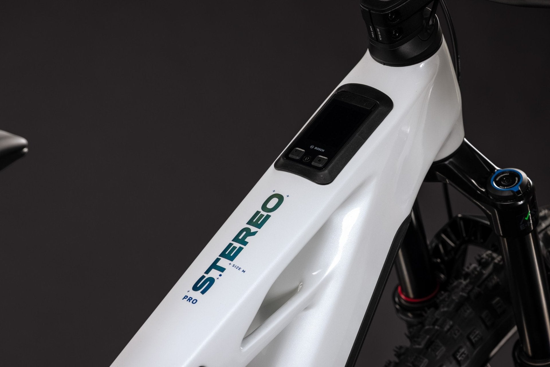 CUBE STEREO HYBRID ONE44 HPC PRO 800 eMTB BIKE 2027 METALLICWHITE 'N' BLUE