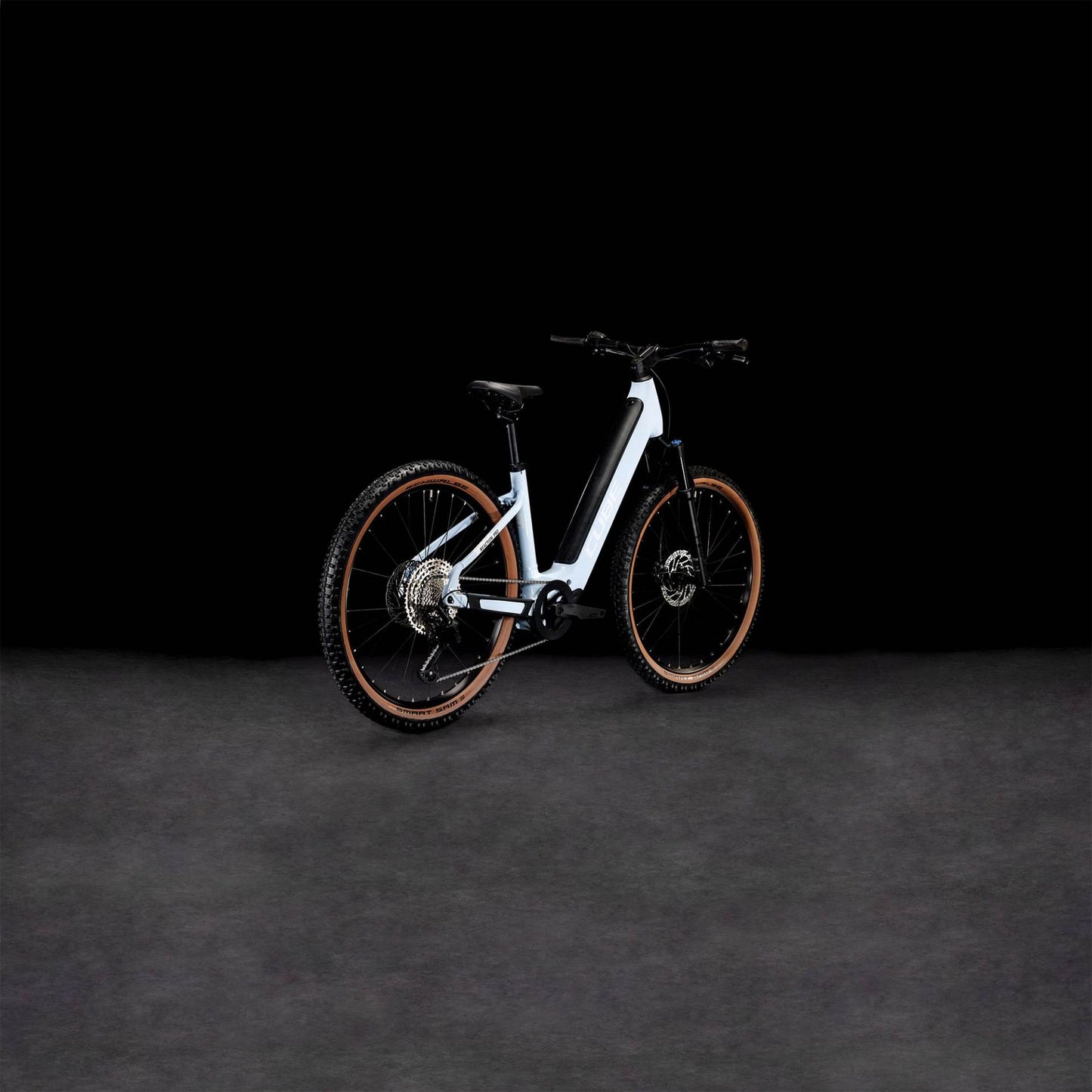 CUBE REACTION HYBRID PRO 750 EASY ENTRY eMTB BIKE 2023 FLASHWHITE ´N´ BLACK