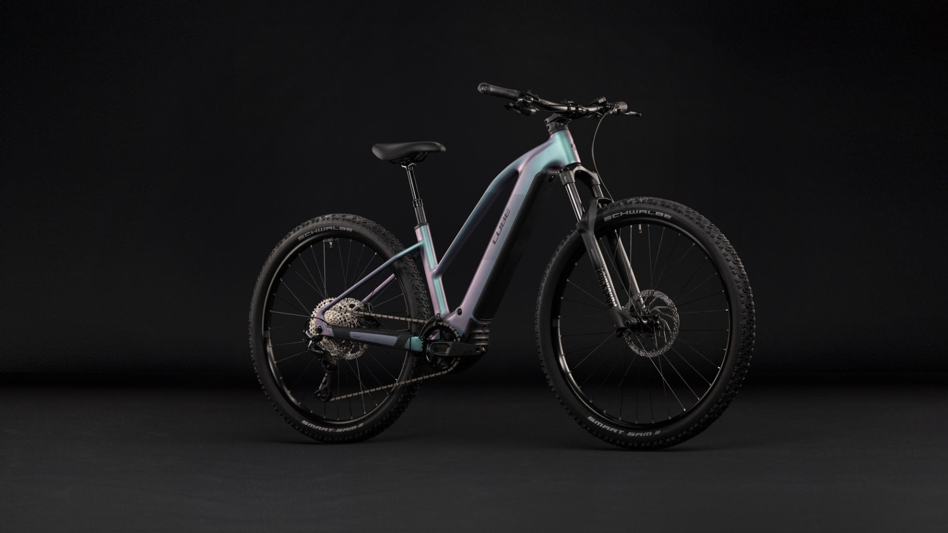 CUBE REACTION HYBRID PRO 800 HARDTAIL eMTB BIKE 2027 POLARLIGHT 'N' BLACK (TRAPEZE)