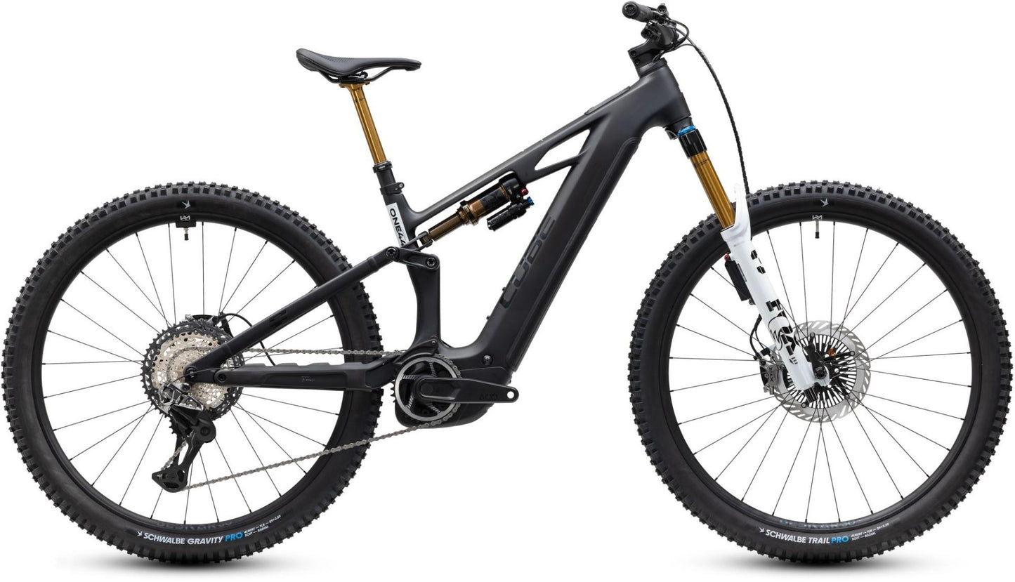 CUBE STEREO HYBRID ONE44 HPC AT 800 eMTB BIKE 2027 CARBON 'N' WHITE