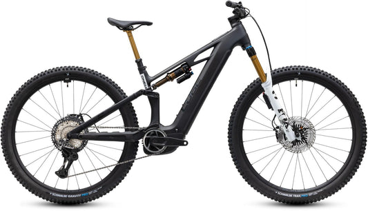 CUBE STEREO HYBRID ONE44 HPC AT 800 eMTB BIKE 2027 CARBON 'N' WHITE