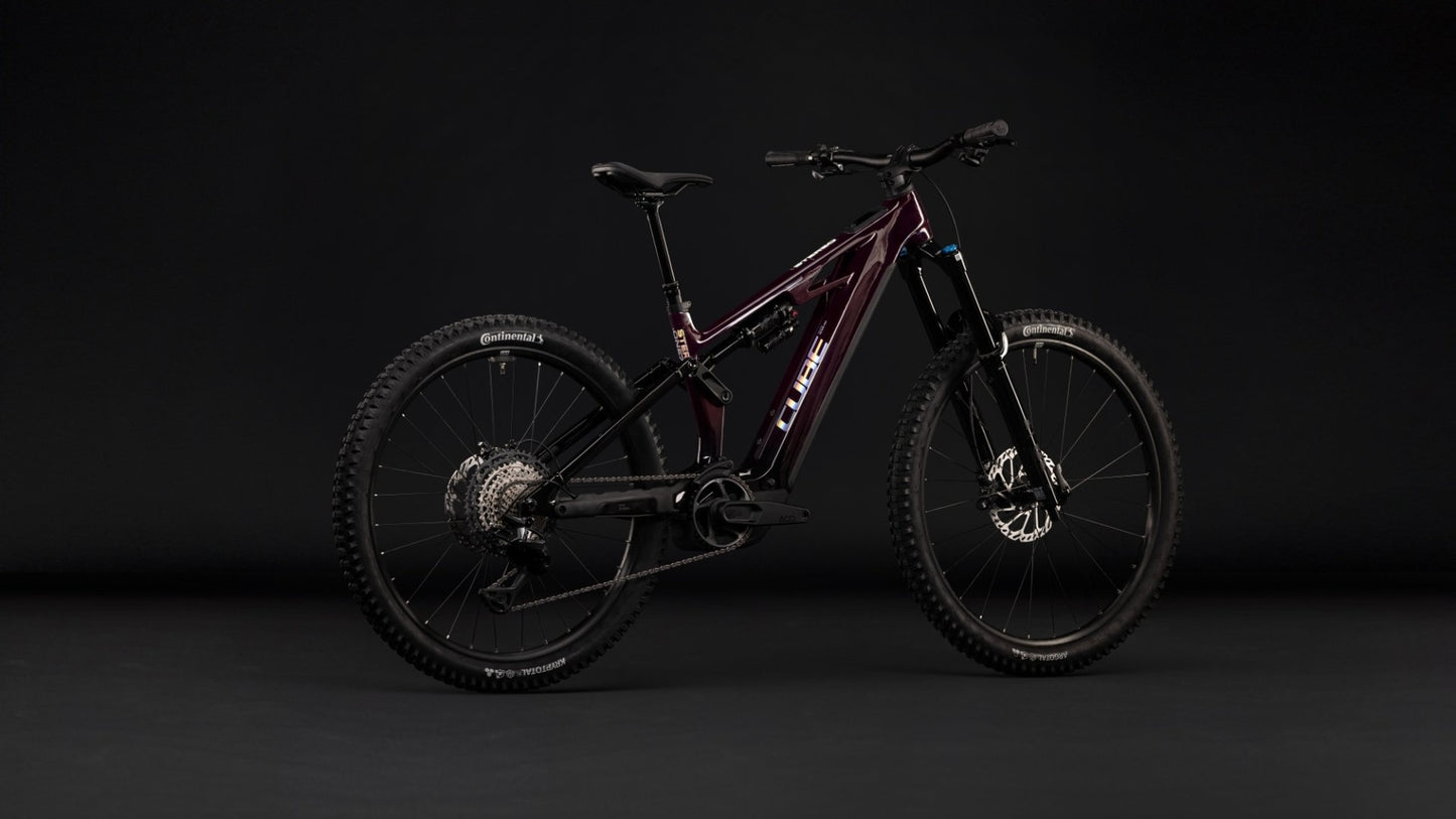 CUBE STEREO HYBRID ONE77 HPC SLX 800 eMTB BIKE 2027 LIQUIDRED 'N' BLACK