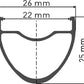 DT SWISS RR 481 28" DISC RIM