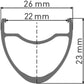DT SWISS R 500 28" DISC RIM