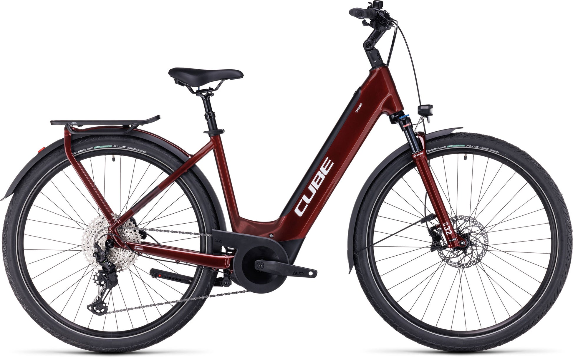 CUBE TOURING HYBRID EXC 625 EASY ENTRY EBIKE 2023 RED´N´WHITE