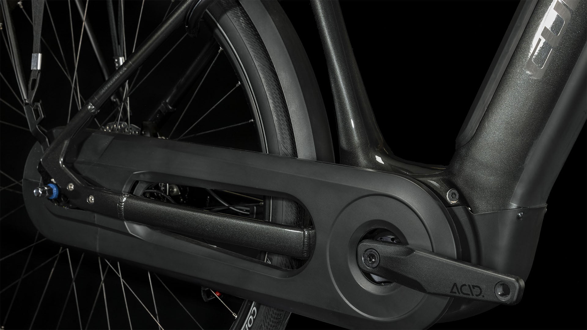 CUBE SUPREME HYBRID EX 625 EASY ENTRY E-BIKE 2023 GREY 'N' BLACK