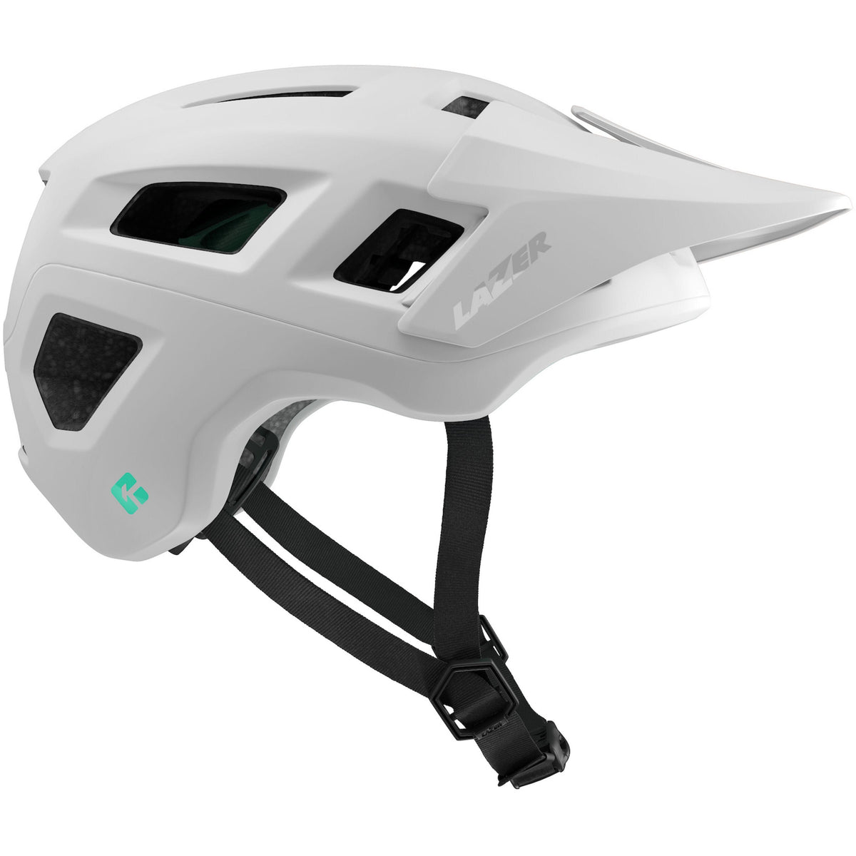 LAZER COYOTE KINETICORE MTB HELMET MATT FULL WHITE