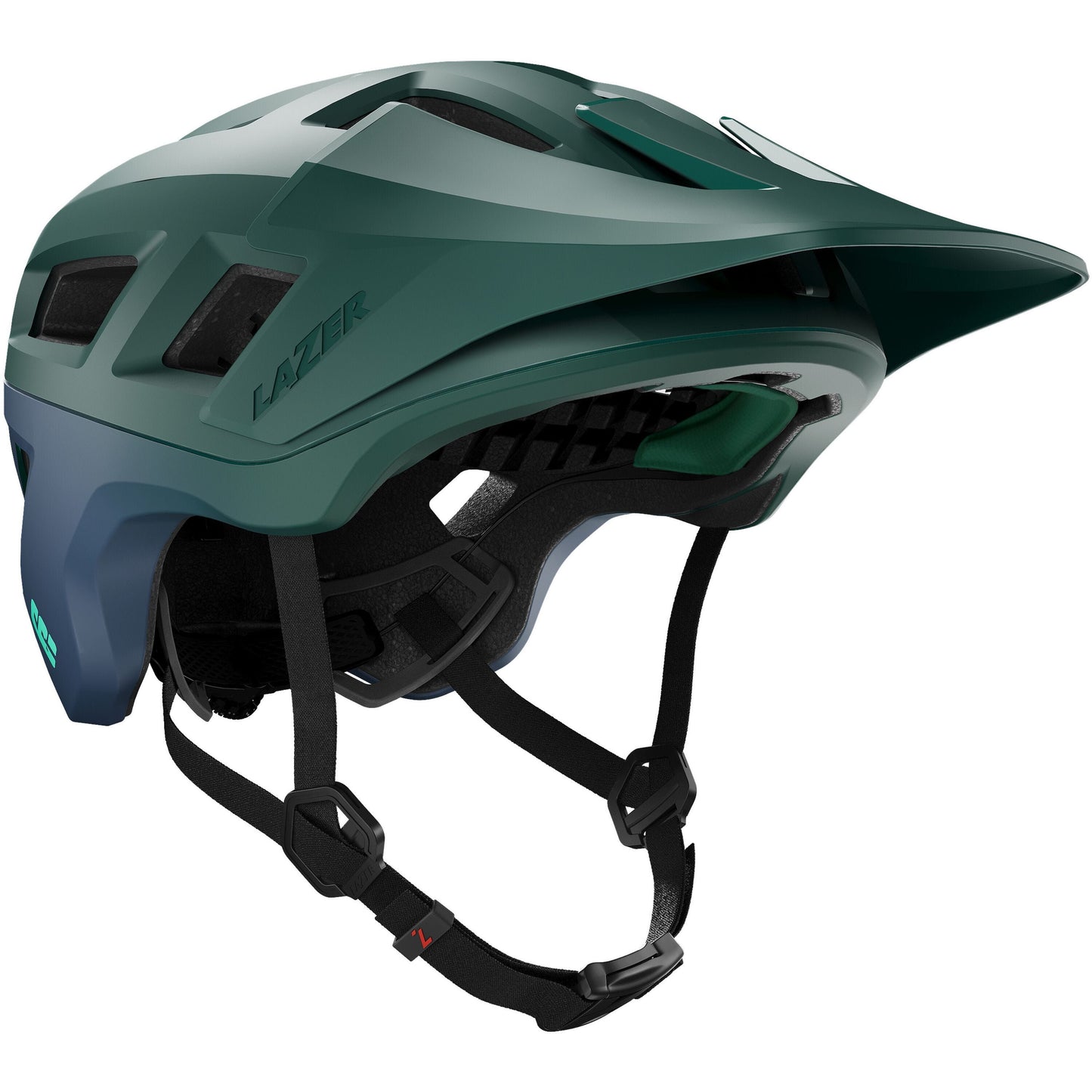 LAZER COYOTE KINETICORE MTB HELMET GREEN/BLUE