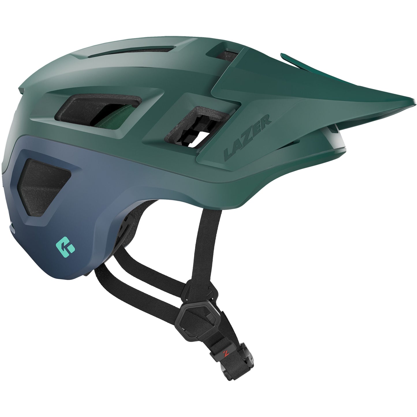 LAZER COYOTE KINETICORE MTB HELMET GREEN/BLUE