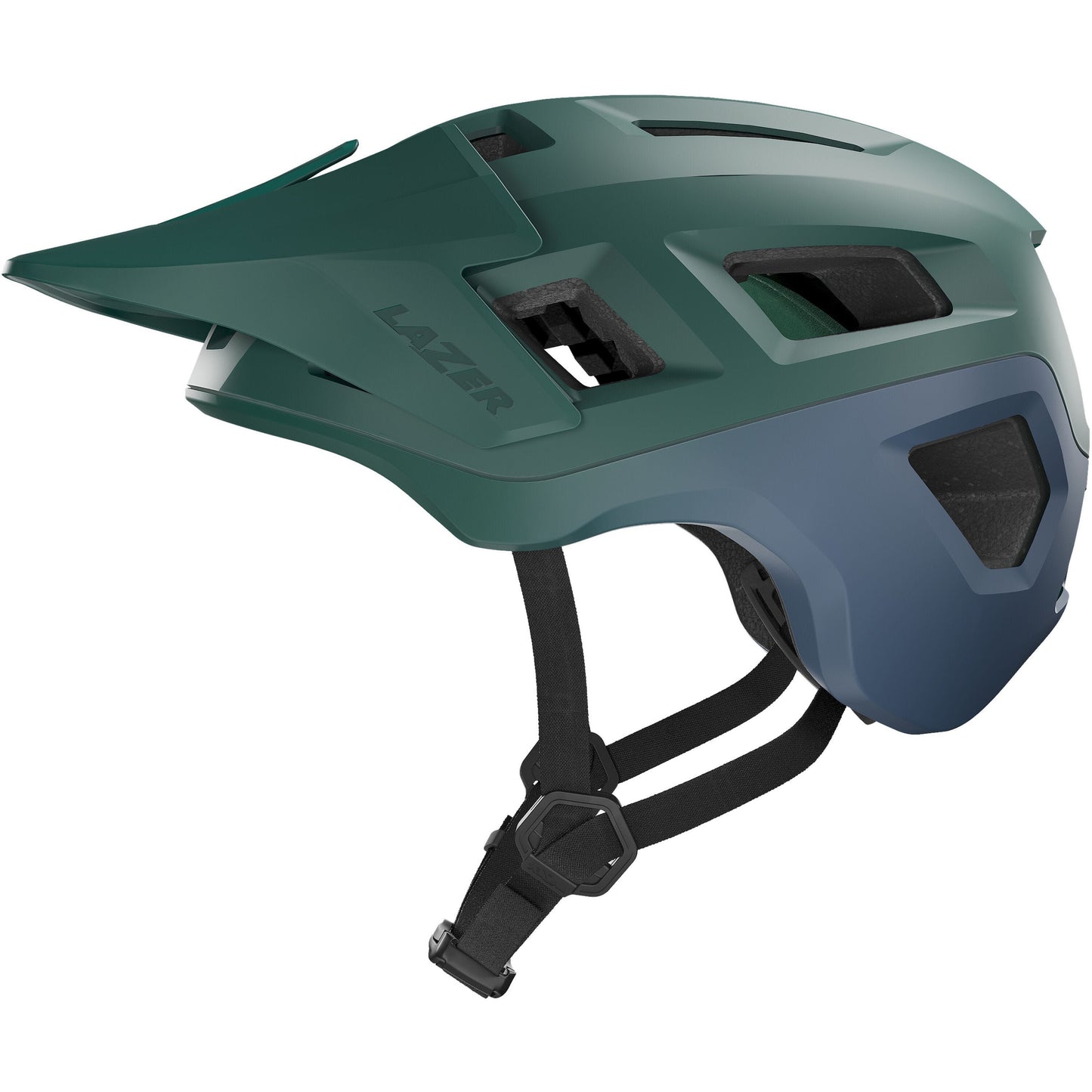 LAZER COYOTE KINETICORE MTB HELMET GREEN/BLUE