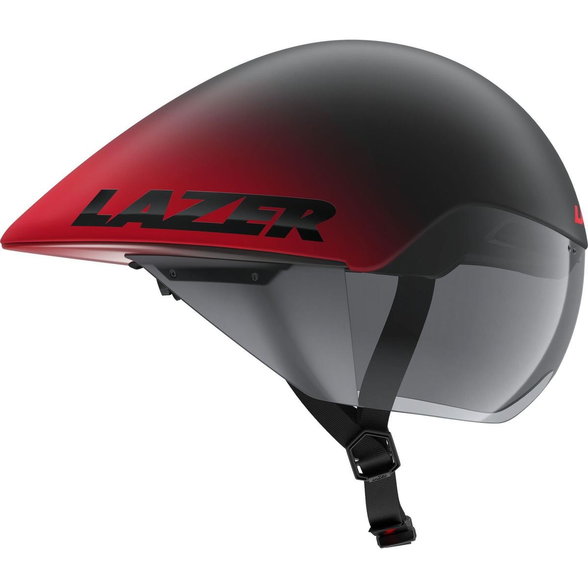 LAZER VOLANTE KINETICORE TIME TRIAL HELMET MATT BLACK RED