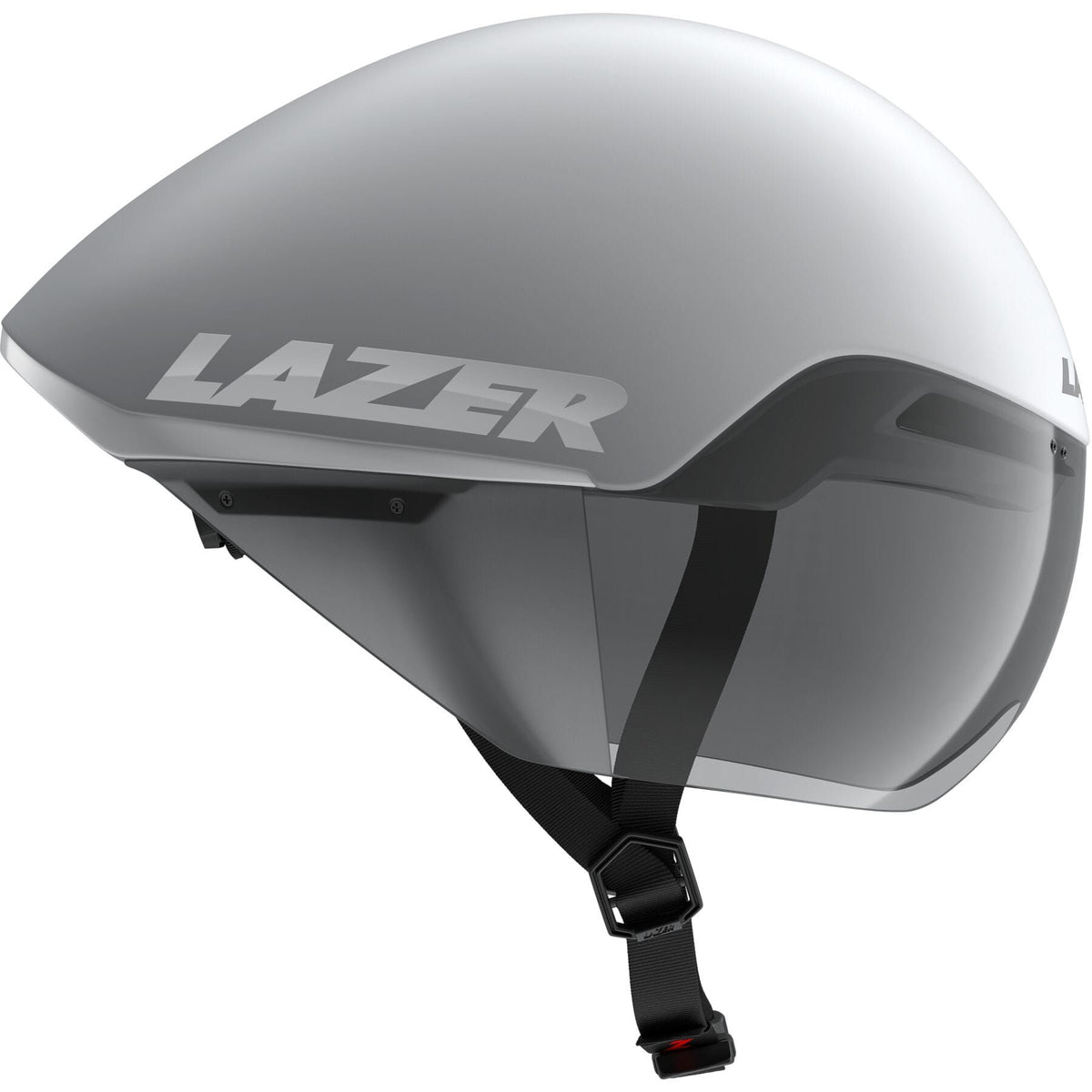 LAZER VICTOR KINETICORE TIME TRIAL HELMET MATT WHITE SILVER